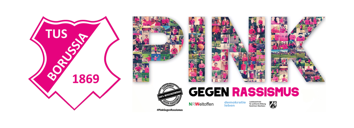 TBH-Unterstützungs-Logo für 'Pink Gegen Rassismus'